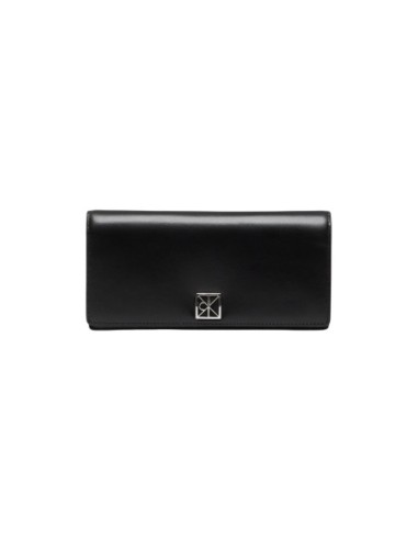 Portefeuille noir cuir pression Calvin Klein femme