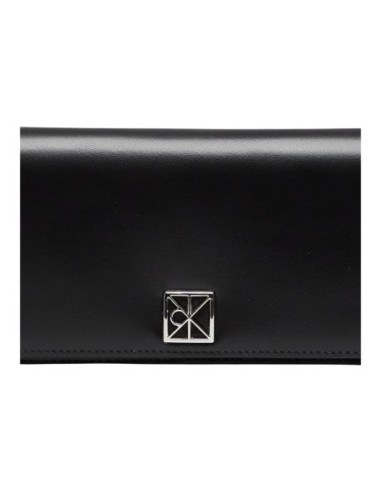 Portefeuille noir cuir pression Calvin Klein femme