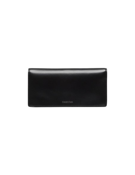 Portefeuille noir cuir pression Calvin Klein femme