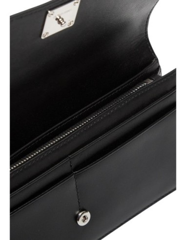 Portefeuille noir cuir pression Calvin Klein femme