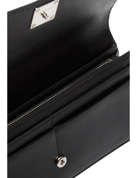 Portefeuille noir cuir pression Calvin Klein femme