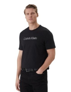 T-shirt noir imprimé Calvin Klein homme