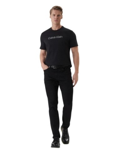 T-shirt noir imprimé Calvin Klein homme