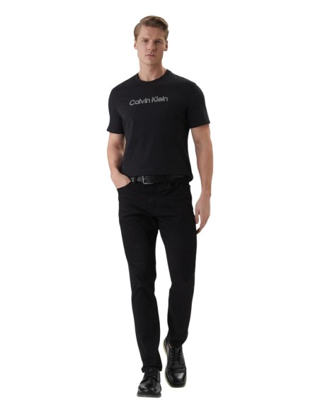 T-shirt noir imprimé Calvin Klein homme