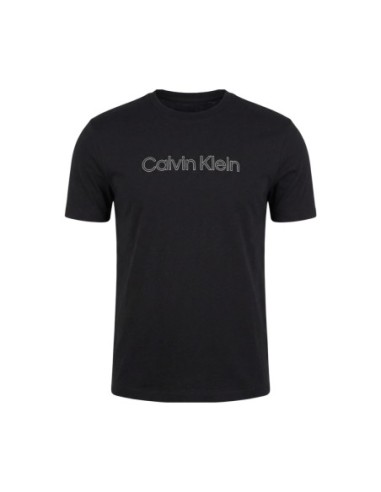 T-shirt noir imprimé Calvin Klein homme