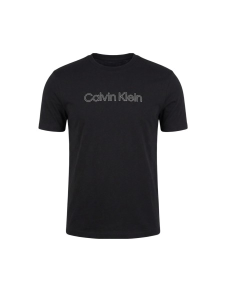 T-shirt noir imprimé Calvin Klein homme