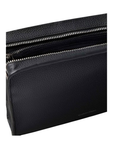 Pochette cuir noire 20 cm | Calvin Klein