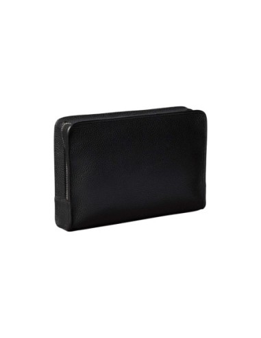Pochette cuir noire 20 cm | Calvin Klein