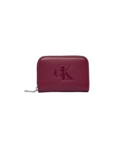 Portefeuille bordeaux synthétique Calvin Klein femme