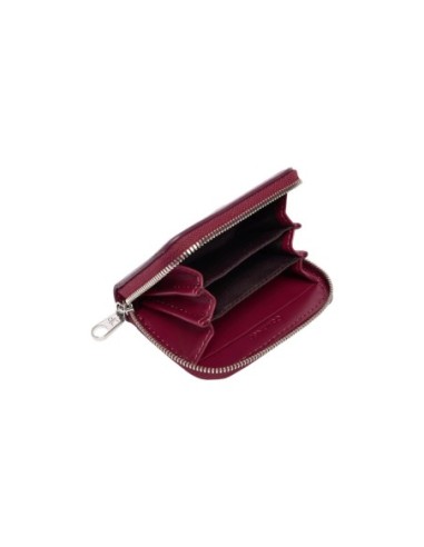 Portefeuille bordeaux synthétique Calvin Klein femme