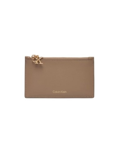 Portefeuille beige fin Calvin Klein femme