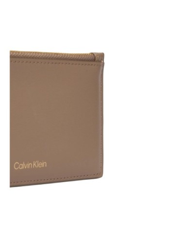 Portefeuille beige fin Calvin Klein femme