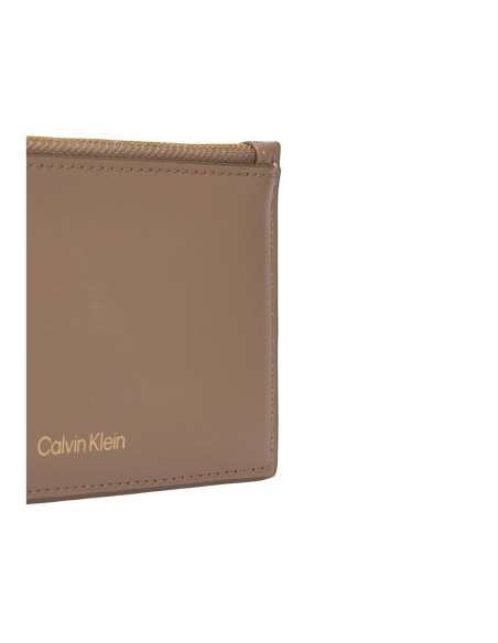 Portefeuille beige fin Calvin Klein femme