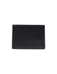 Portefeuille noir cuir large Calvin Klein homme