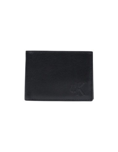 Portefeuille noir cuir large Calvin Klein homme