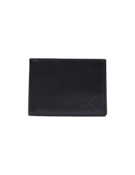 Portefeuille noir cuir large Calvin Klein homme