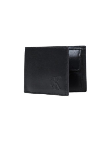 Portefeuille noir cuir large Calvin Klein homme
