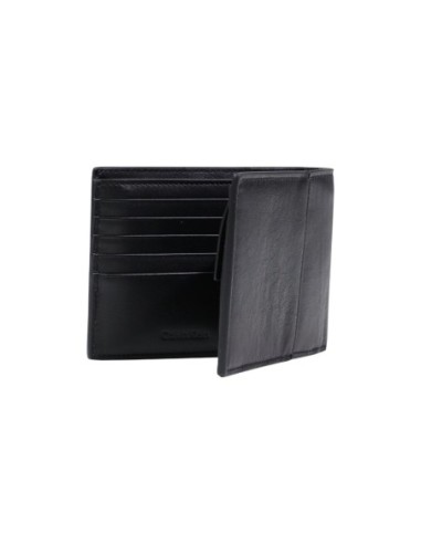 Portefeuille noir cuir large Calvin Klein homme
