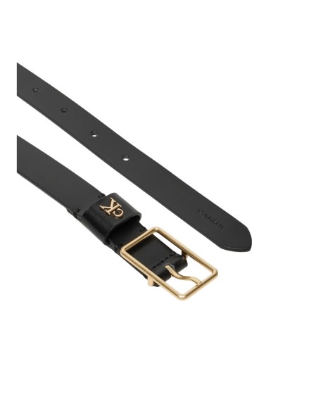 Ceinture noire cuir femme Calvin Klein