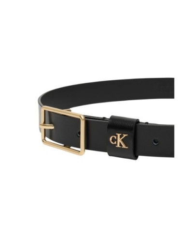 Ceinture noire cuir femme Calvin Klein