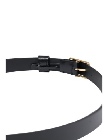 Ceinture noire cuir femme Calvin Klein