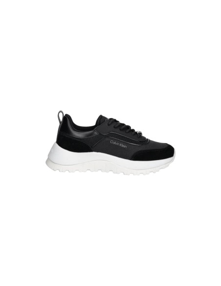 Baskets noires cuir Calvin Klein femme