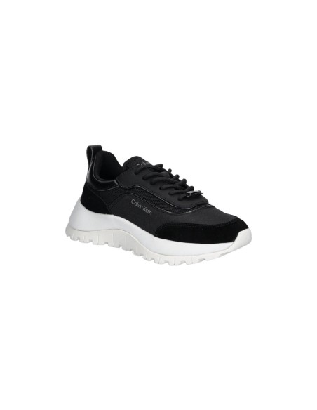 Baskets noires cuir Calvin Klein femme