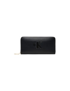 Portefeuille noir synthétique Calvin Klein femme