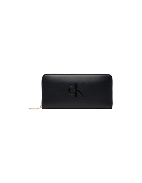 Portefeuille noir synthétique Calvin Klein femme