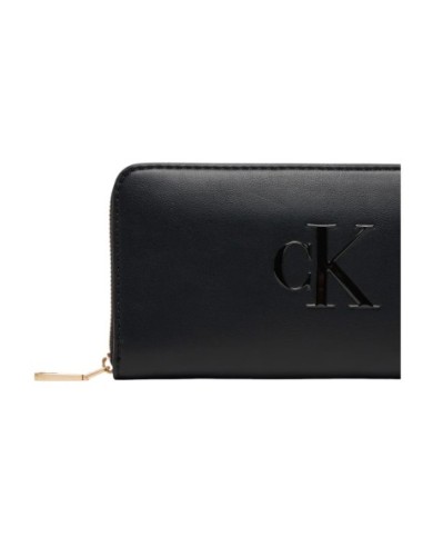 Portefeuille noir synthétique Calvin Klein femme