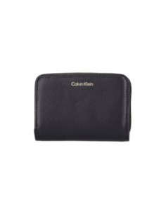 Portefeuille noir cuir compact Calvin Klein femme