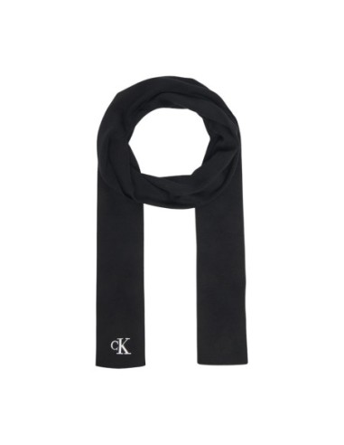 Écharpe noire viscose Calvin Klein homme