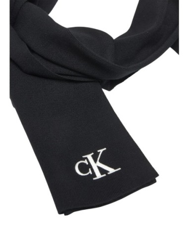 Écharpe noire viscose Calvin Klein homme