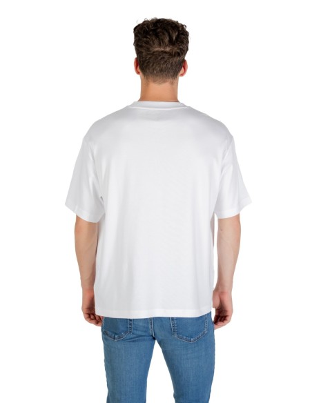 T-shirt blanc imprimé Calvin Klein homme
