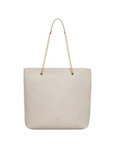 Grand sac femme Calvin Klein beige zip