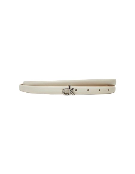 Ceinture blanche cuir femme Calvin Klein