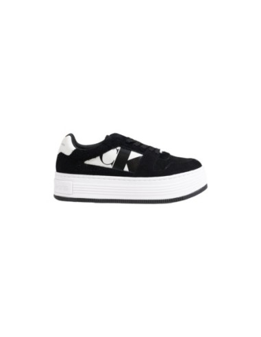 Baskets femme Calvin Klein noires cuir modernes