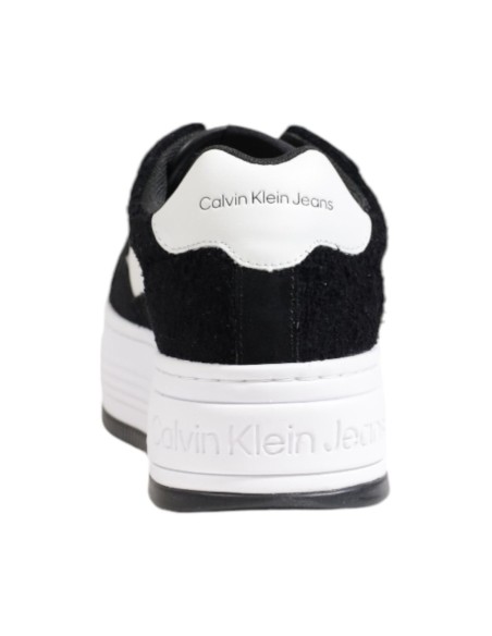 Baskets noires cuir Calvin Klein femme