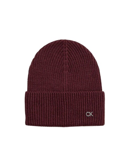 Écharpe bordeaux laine-cachemire Calvin Klein femme