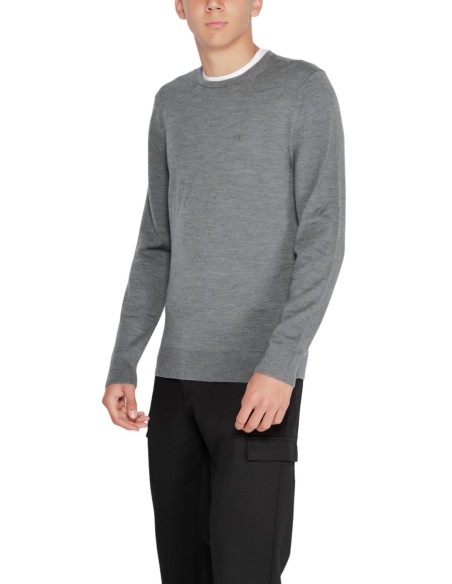 Pull gris laine Calvin Klein homme