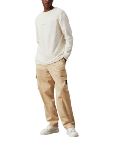 Pantalon beige coton stretch Calvin Klein homme