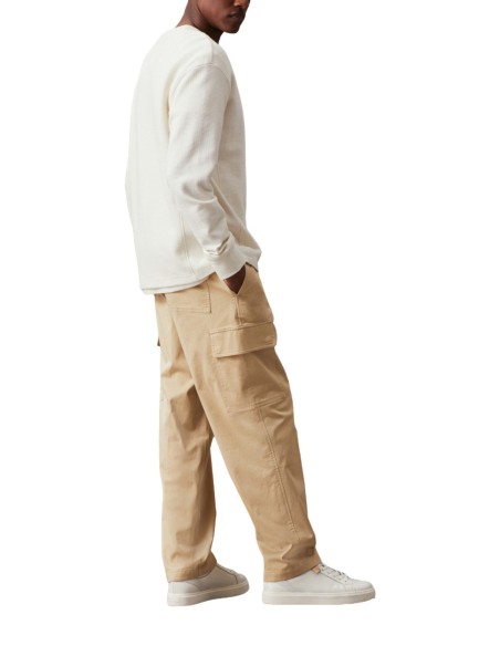 Pantalon beige coton stretch Calvin Klein homme