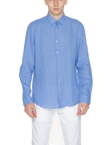 Chemise bleu lin homme Calvin Klein