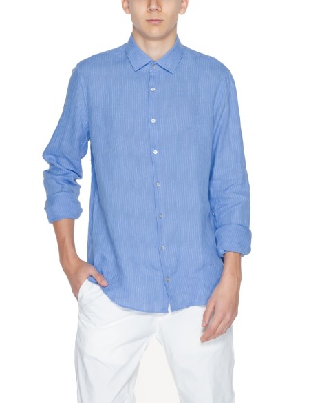 Chemise bleu lin homme Calvin Klein