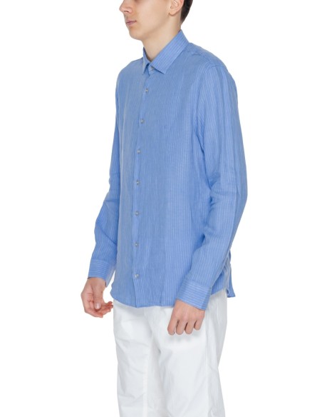 Chemise bleu lin homme Calvin Klein