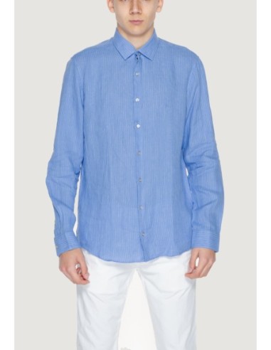Chemise bleu lin homme Calvin Klein