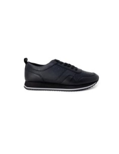 Baskets noires cuir imprimé Calvin Klein homme