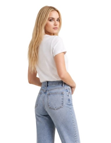 T-shirt blanc imprimé Calvin Klein Jeans femme