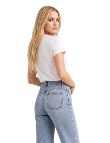 T-shirt blanc imprimé Calvin Klein Jeans femme