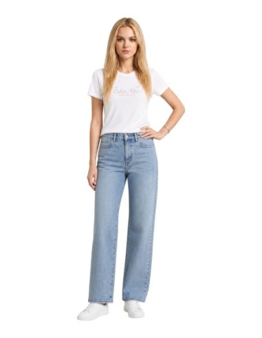 T-shirt blanc imprimé Calvin Klein Jeans femme